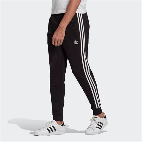 adidas jogginghose mit 3 streifen regular herren schwarz|ADICOLOR 3.